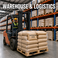 Gomme xanthane en poudre, ingrédient de contrôle de la viscosité pour additifs alimentaires, emballage personnalisé, stock local aux États-Unis, vente en gros