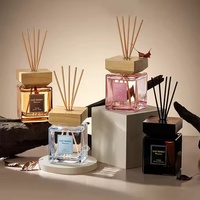 Bouteille en verre 500ML sans flamme longue durée roseau aromathérapie huile essentielle bureau hôtel vie ameublement produits aromatiques