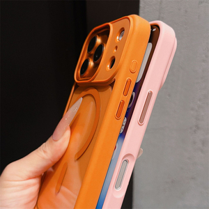 Étui Magnétique Transparent Antichoc de Luxe pour iPhone 18 17 Air 16 15 14 Plus 13 12 Pro Max – Coque Arrière Rigide de Protection en TPU+PC Transparent - Product Image 5