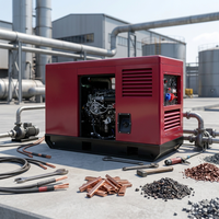 Générateur de soudage diesel mobile personnalisable 12kW 13kW 15kW 18kW 20kW 22kW 180A 250A 1,5-8,0mm pour extérieur