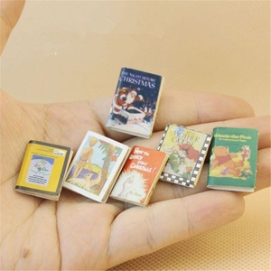 Juego de 6 1:12 accesorios de muebles en miniatura para casa de muñecas <span class=keywords><strong>libro</strong></span> de cómic molde <span class=keywords><strong>objetos</strong></span> decorativos - Product Image 1