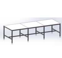 Profilé en aluminium d'extrusion de fente de la table 4040 T de long de 3 mètres faits sur commande pour la chaîne de montage industrielle table de travail et table de tri de cargaison
