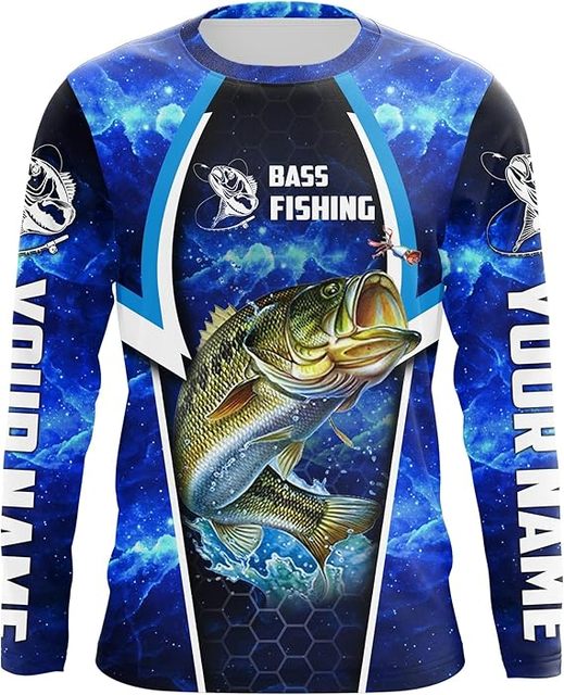 Types of Freshwater Fish Species Fishing Fisherman Anglers Long Sleeve Fishing Jersey