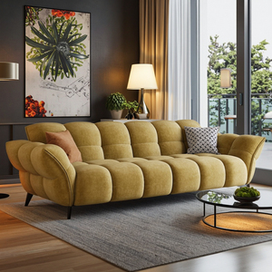 บัวพื้นโซฟาผ้าคอตตอน<span class=keywords><strong>เนื้อ</strong></span>แกะกำมะหยี่ทรงกลีบ<span class=keywords><strong>เมฆ</strong></span>ลูกกวาดนุ่มหรูหราออกแบบเป็นเครือข่ายที่มีไส้ฟองน้ำปรับแต่งได้แบบไม่มีสี - Product Image 2