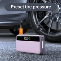 Usine N33 Portable Numérique PD 65W Démarreur De Saut De Voiture Compresseur D'air Gonfleur De Pneu 10000mAh Power Bank avec Lumière