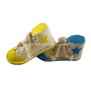 Giocattoli Naturali per Animali Domestici all'Ingrosso, Scarpe in Luffa, Giocattolo da Masticare per Cani, per la Pulizia dei Denti, per Cani Piccoli, Medi e Grandi - Product Image 2