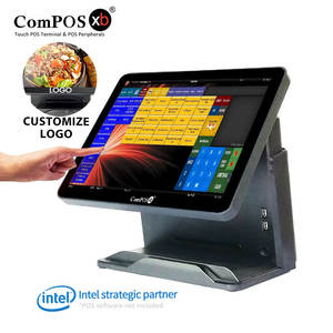 레스토랑용 올인원 윈도우즈 슈퍼마켓 POS 시스템, 선택 가능한 지능형 터치스크린 POS 캐시 레지스터 - Product Image 1