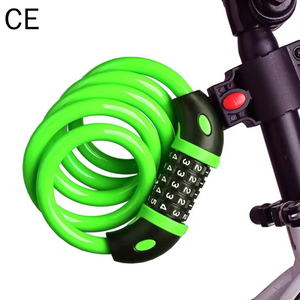 Câble de sécurité pour vélo à combinaison à 5 chiffres, vente en gros d'usine, cadenas à chaîne pour vélo - Product Image 3