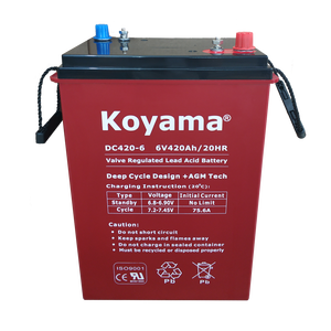 Nouvelle batterie au plomb à Cycle profond VRLA <span class=keywords><strong>KOYAMA</strong></span> 6V 420AH AGM batterie motrice pour fauteuil roulant de machine de stockage d'énergie - Product Image 2