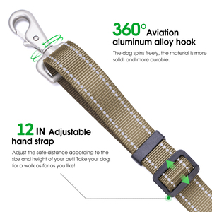 Verstellbare Personalisierte Gürtel-Hundeleine mit Freihand-Funktion aus Strapazierfähigem Nylon-Seil für Laufen, Spazieren oder Wandern - Product Image 4