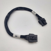 موصل MOLEX 224089 بخطوة 2.5 مم، 10 أطراف، أنثى إلى أنثى، مع أسلاك سوداء مزدوجة الطرفين للوصلات الداخلية والخارجية