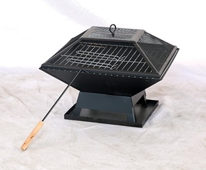 SEJR Braciere Quadrato da Esterno a Carbone con <span class=keywords><strong>Griglia</strong></span> Cromata per 4-5 Persone - Product Image 1