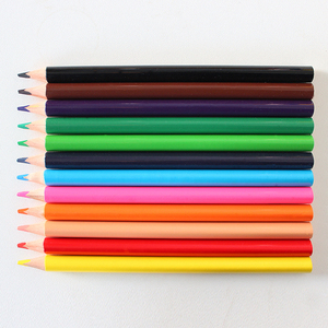 Set di matite colorate in legno di dimensioni Jumbo professionali a 12 colori matite colorate personalizzate matita da disegno artistica per la scuola dell'artista dei bambini - Product Image 3