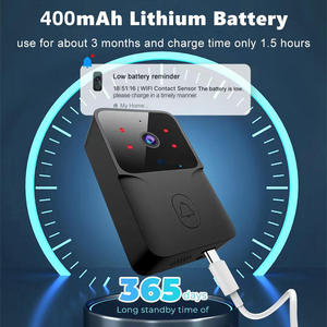 Sonnette vidéo intelligente LEDEAST M6 640P Tuya, mini caméra de sécurité domestique, changeur de <span class=keywords><strong>voix</strong></span>, interphone, sonnette vidéo intelligente Wifi - Product Image 5