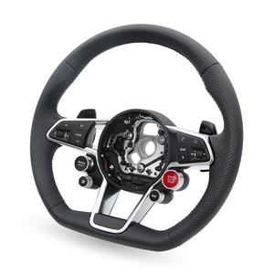 Volant personnalisé RS R8 en cuir semi-alcantara pour <span class=keywords><strong>Audi</strong></span> A3 A4 B6 <span class=keywords><strong>RS6</strong></span> C8 RS3 8V SQ8 SQ5 B8 B8.5 B9.5 Q3 S3 - Product Image 3
