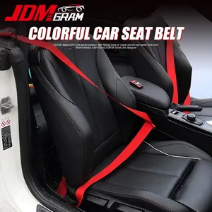 हॉट सेल कार सीट बेल्ट 3.6M प्रबलित यूनिवर्सल सीट बेल्ट बद्धी जेडीएम रेसिंग संशोधित सीट बेल्ट कार संशोधित सहायक उपकरण