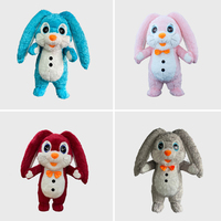 Poupée gonflable géante de lapin de dessin animé Tuku personnalisée en usine, costume de mascotte gonflable pour spectacle scénique