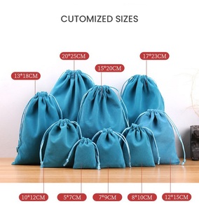 Pochette à bijoux personnalisée avec logo imprimé, boîte cadeau, emballage en coton et lin, sac à cordon anti-poussière - Product Image 1