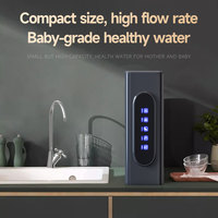 Purificador de Agua RO de 4 Etapas con Pantalla Inteligente, Sistema de Filtro de Agua Potable Debajo del Fregadero con Grifo e Indicador LED