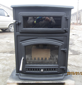 Stufa <span class=keywords><strong>a</strong></span> legna autoportante Bestfire in ghisa con forno - Ecologica per uso domestico 7-13KW ad alta efficienza di riscaldamento - Product Image 5