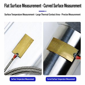 Sonde de température à surface plane de type K flexible, thermocouple à plaque de cuivre pour plaque chauffante de moule - Product Image 6