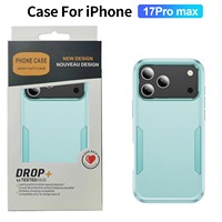 Étuis de téléphone portable robustes OTT-Box Defender Plain PC/TPU antichoc pour 18 17 Pro Max, armure hybride double couche, fabriqués en Chine