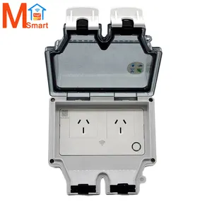 New Outdoor IP66 Waterproof Switch Plug Australia Standard Power Jack Smart Life App Remote Control 16A WiFi Smart Wall Socket