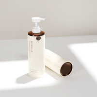 500ml vide rond shampooing revitalisant cheveux bouteille de lotion liquide étiquette personnalisée 750ml PET Gel douche bouteilles en plastique