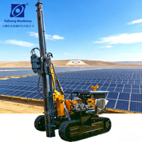Foreuse solaire polyvalente avec moteur et boîte de vitesses pour sols complexes – Capacité de charge élevée SEA pour une fondation stable sur terrain inégal