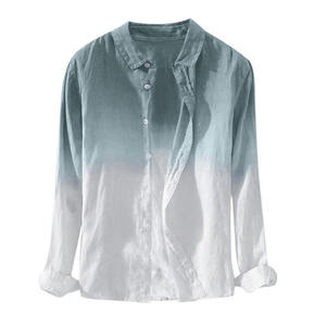 <span class=keywords><strong>Camicia</strong></span> da uomo a manica lunga con gradiente <span class=keywords><strong>arancione</strong></span> energia camicetta da uomo autunno primavera <span class=keywords><strong>camicia</strong></span> in cotone traspirante camicie larghe con risvolto - Product Image 4