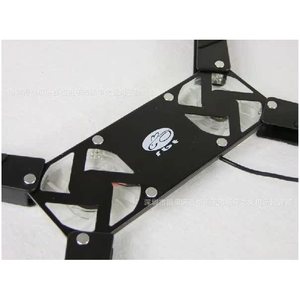 X-100 Laptop <b>Cooling</b> <b>Pad</b> Four Fans Aluminum Plastic Air Cooled With Led Light For Notebook Computer - Product Image 1