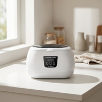 Nettoyeur ultrasonique électrique GT-M5 pour appareils dentaires et bijoux avec minuterie numérique, capacité de 350 ml, pour usage domestique et automobile