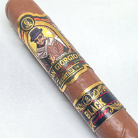 Étiquette de logo de bande de cigare personnalisée de luxe en feuille d'or, autocollant en papier gaufré, encre de soja, flexographie