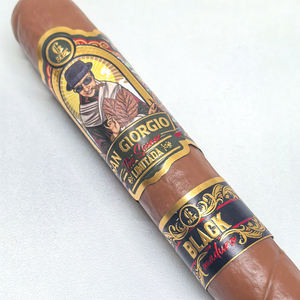 럭셔리 맞춤형 금박 시가 밴드 로고 라벨 엠보싱 종이 링 스티커 소이 잉크 플렉소그래피 - Product Image 2