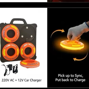 Luce di Segnalazione a Cono Sincronizzata CE, Faro Lampeggiante di Avvertimento, Luce LED di Sicurezza per Lavori Stradali ed Emergenze - Product Image 1