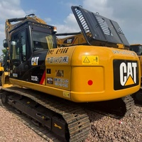 Excavatrice d'occasion CAT323D2 à forte force de creusement, faible consommation de carburant, structure durable, moteur diesel, pompe hydraulique, travaux de terrassement