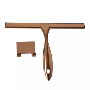 Hot bán Rose Gold Glass làm sạch giống cây chổi phòng tắm giống cây chổi bàn chải với thanh móc thủy tinh gạt nước douchewisser - Product Image 6