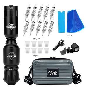 Machine à tatouer ensemble de stylos Kits de pratique pour débutants <span class=keywords><strong>sans</strong></span> <span class=keywords><strong>fil</strong></span> pochoir Kit complet complet fournitures de <span class=keywords><strong>pistolet</strong></span> <span class=keywords><strong>cartouche</strong></span> d'encre - Product Image 6