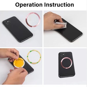 Disque magnétique industriel personnalisé <span class=keywords><strong>Magsafe</strong></span> Ring Hand <span class=keywords><strong>Induction</strong></span> Light avec adhésif Iron the Back Mobile Phone Stand Sheet Iron Magnet - Product Image 4