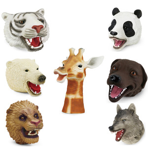 Juguetes de Marionetas de Mano de Animales Realistas de Plástico Suave, Dinosaurio, <span class=keywords><strong>Tigre</strong></span>, Oso, con Boca Abierta, Multicolores, Regalo para Fiestas Infantiles Beejay, Venta al Por Mayor - Product Image 3
