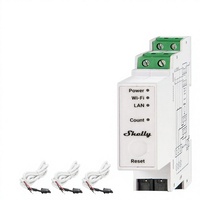 Shelly Pro 3EM-3CT63 Meter Energi Cerdas Profesional 3-Fasa |   Otomatisasi Rumah dengan Wi-Fi/LAN DIN Rail |   Alexa/Google Home