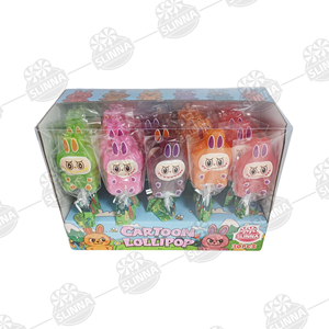 Piruletas de Animales 3D de Dibujos Animados, Halal, OEM, con Múltiples Sabores de Frutas, Piruletas con Forma de Conejo, Dulces Duros para Niños, Regalo para Fiestas Infantiles - Product Image 4