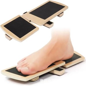 Tabla de equilibrio de madera antideslizante para entrenamiento de tobillos y práctica de ballet. - Product Image 1