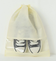 Sacs de rangement pour chaussures pliables imperméables portables de voyage avec cordon de serrage en tissu non tissé anti-poussière pour vêtements et garde-robe