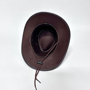 Sombreros Vaqueros <span class=keywords><strong>de</strong></span> <span class=keywords><strong>Cuero</strong></span> Vintage Bohemios Estilo Western para Hombre y Mujer, Ideales para Fiestas y Exteriores con Protección Solar - Product Image 6