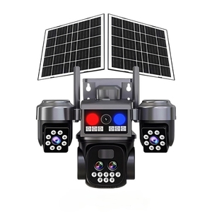 Cámara PTZ Inalámbrica Solar para Exteriores OEM V380 <span class=keywords><strong>Pro</strong></span>, 3 Lentes, Zoom 10X, Tarjeta SIM 4G, Luz Solar para Calle con Detección de Movimiento - Product Image 1