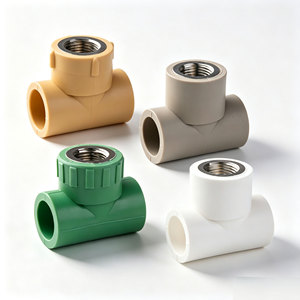 Codo reductor de tres vías con rosca macho de 1 pulgada <span class=keywords><strong>PPR</strong></span> (material PP) y conector recto con rosca hembra de 4 mm y 6 mm (1 pulgada) - Product Image 3