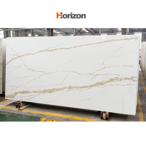 Nhân tạo thạch anh tấm sàn gạch <span class=keywords><strong>calacatta</strong></span> trắng cho nhà bếp Countertop bảng Tops Vanity đầu đá - Product Image 3