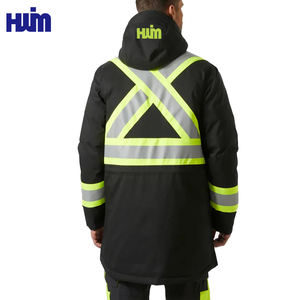 맞춤형 작업복 자켓 방수 방풍 남성용 겨울 자켓 작업복 근로자를위한 반사 스트립 - Product Image 3