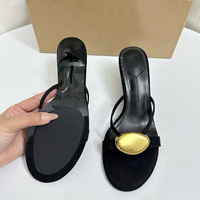 Nouvelle Collection Été 2025 – Sandales à Talons Hauts pour Femme, Bout Rond, Bride Cheville, Tige en Microfibre, Boucle Métallique